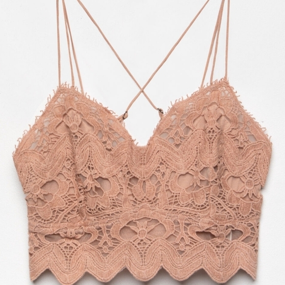 Free people lace cut out bralette size XS - Picture 1 of 8